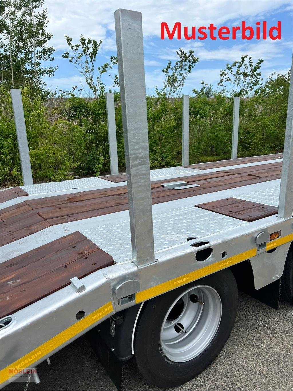 Anhänger typu Möslein T 3-9,20 F 3 Achs Tieflader mit gerader Ladefläch, Gebrauchtmaschine v Schwebheim (Obrázok 13)