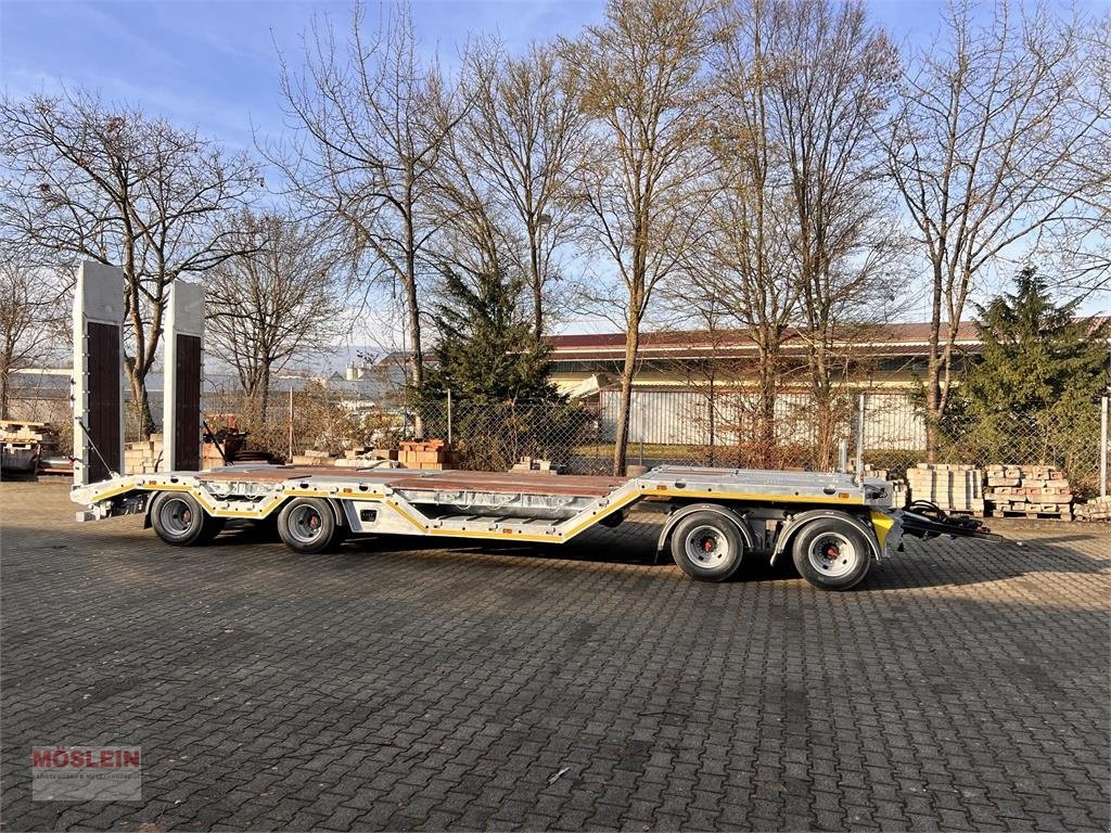 Anhänger типа Möslein T 4 VB H1 R neuer 4 Achs Tieflader + Radmulden, Gebrauchtmaschine в Schwebheim (Фотография 3)