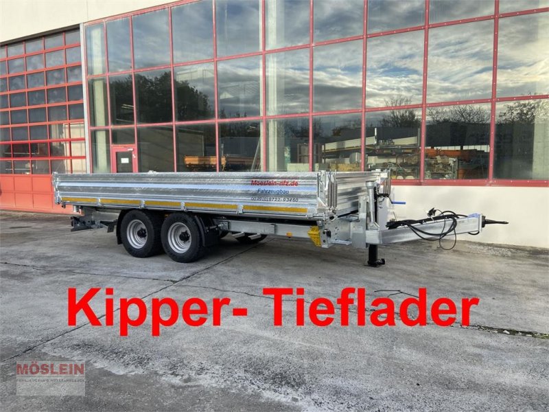 Anhänger des Typs Möslein TTD 11 Breite Reifen Kipper Tieflader, Breite Rei, Gebrauchtmaschine in Schwebheim (Bild 1)