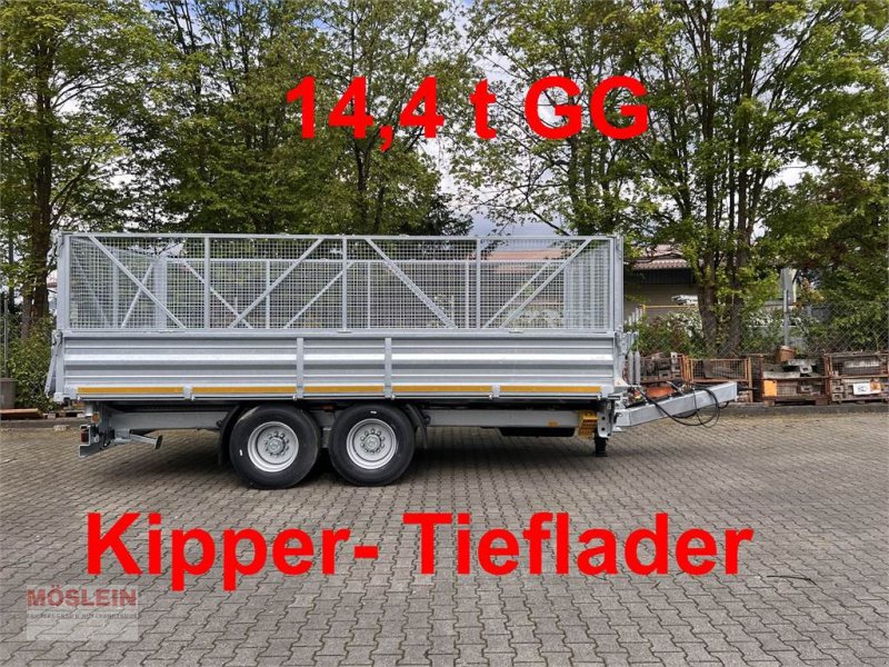Anhänger типа Möslein TTD 14 5,70 m 14 t Tandem- Kipper Tieflader 5,70, Gebrauchtmaschine в Schwebheim (Фотография 1)