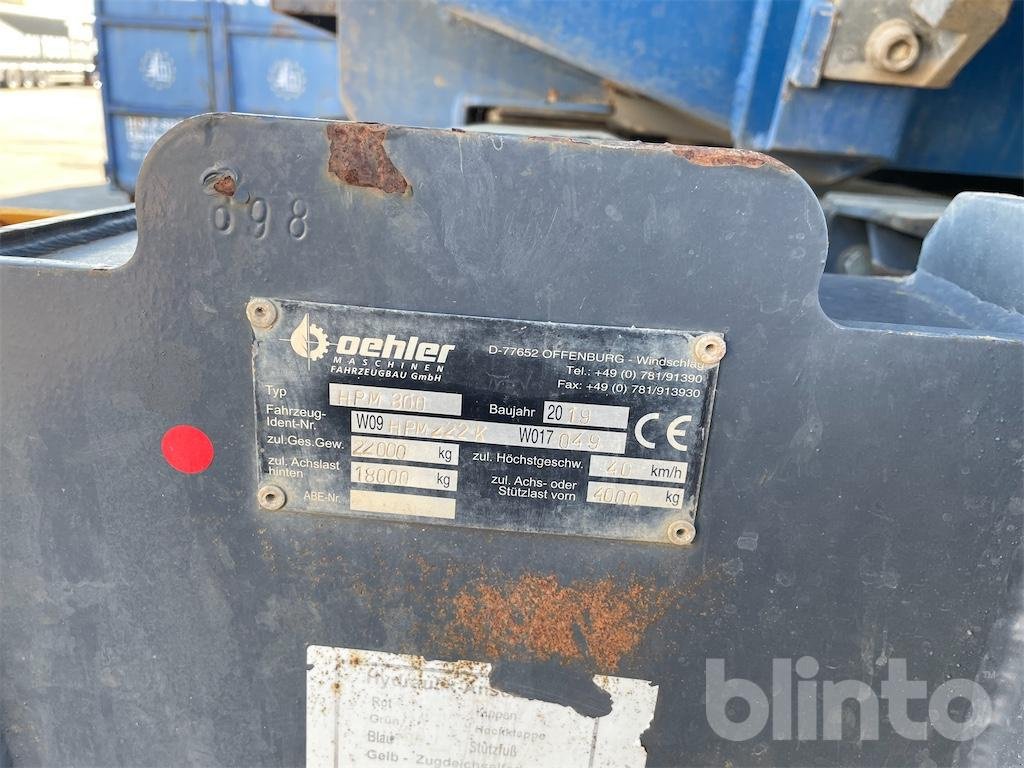 Anhänger типа Oehler HPM 300, Gebrauchtmaschine в Düsseldorf (Фотография 5)