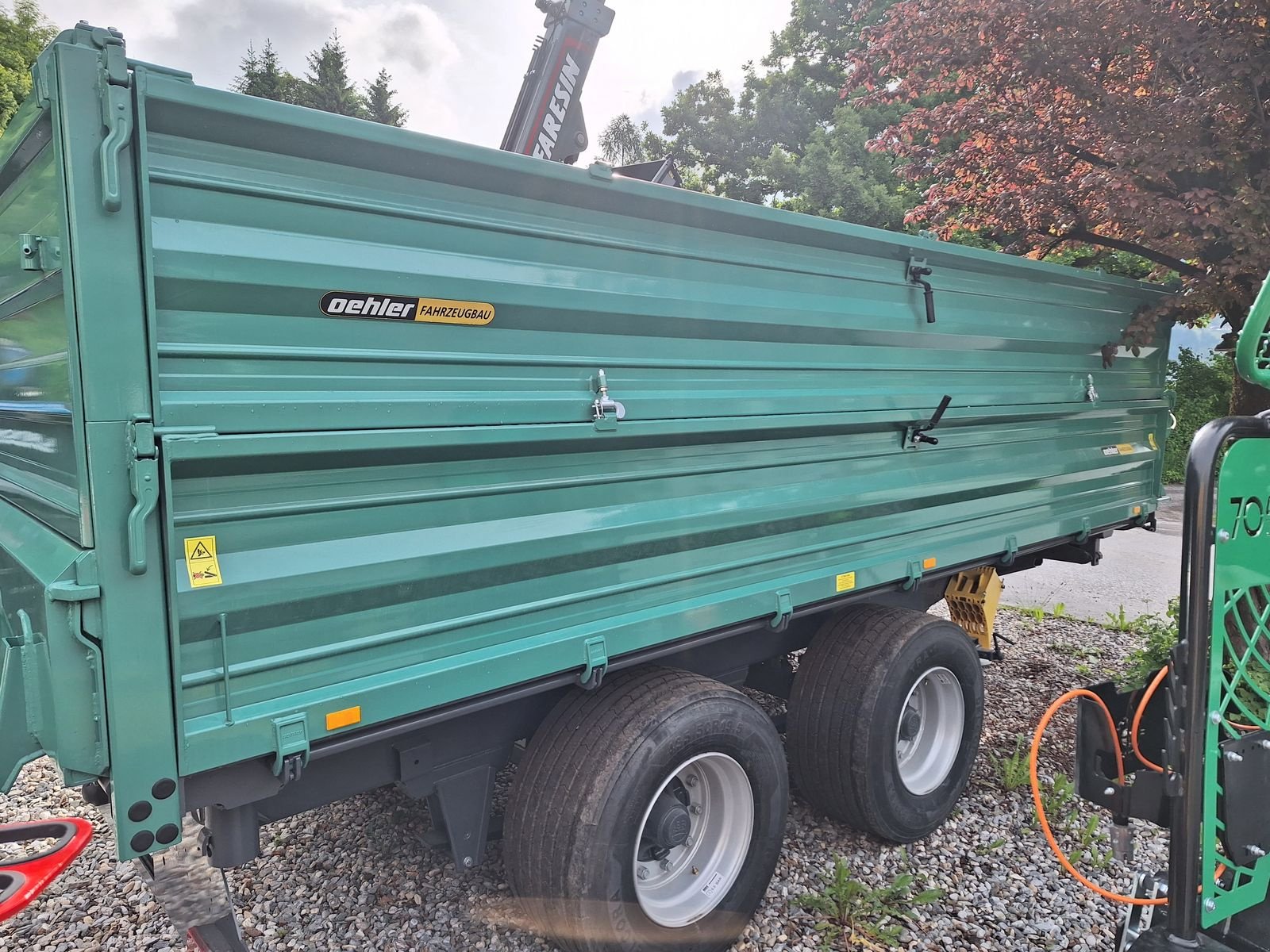 Anhänger des Typs Oehler Tandem 3-Seitenkipper OL TDK 160, Neumaschine in Burgkirchen (Bild 7)