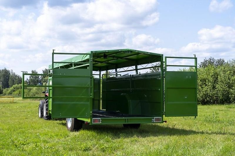 Anhänger des Typs PRONAR T046H, Viehtransportwagen, hydraulisch absenkbar, Preis inkl. MwSt., Gebrauchtmaschine in Lippetal (Bild 8)