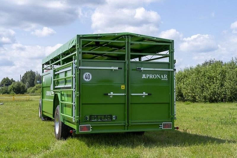 Anhänger des Typs PRONAR T046H, Viehtransportwagen, hydraulisch absenkbar, Preis inkl. MwSt., Gebrauchtmaschine in Lippetal (Bild 5)