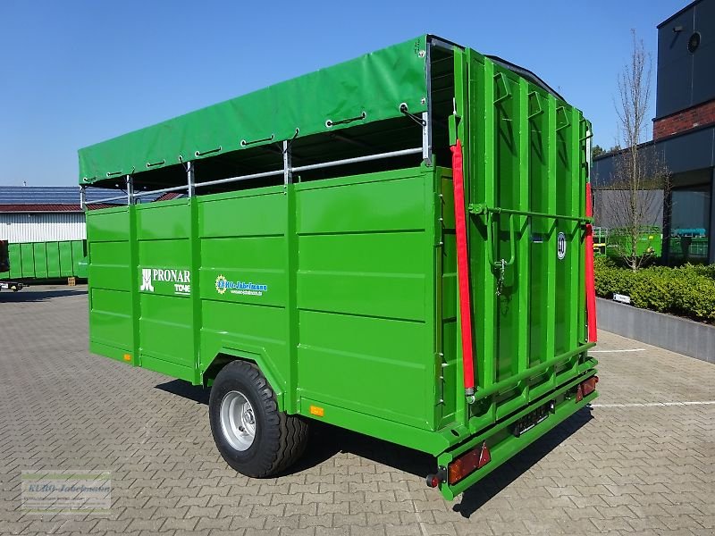 Anhänger des Typs PRONAR Viehtransportanhänger Kurier 46 mit Stahlbordwände, NEU, Neumaschine in Itterbeck (Bild 8)