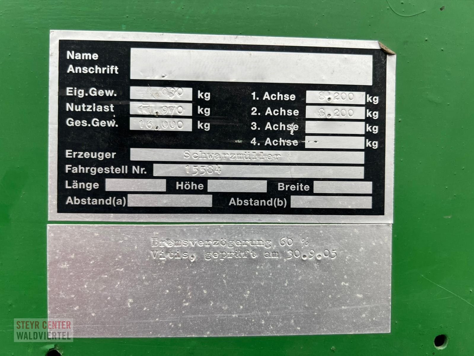 Anhänger typu Schwarzmüller LKW Anhänger, Gebrauchtmaschine v Gmünd (Obrázek 2)