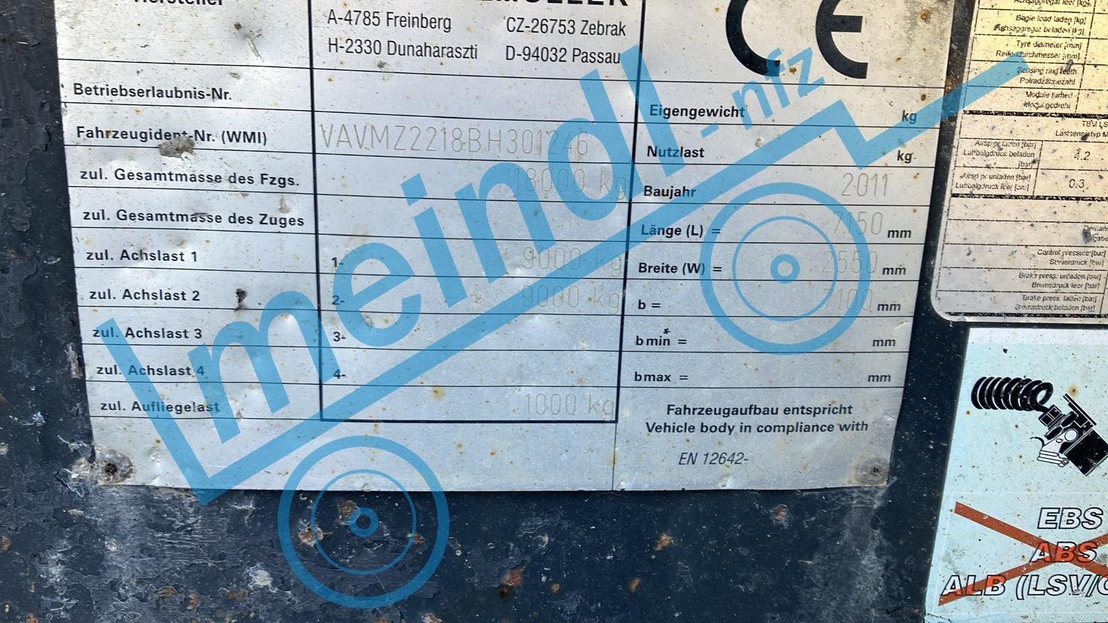 Anhänger des Typs Schwarzmüller Tandem, Gebrauchtmaschine in Eferding (Bild 17)