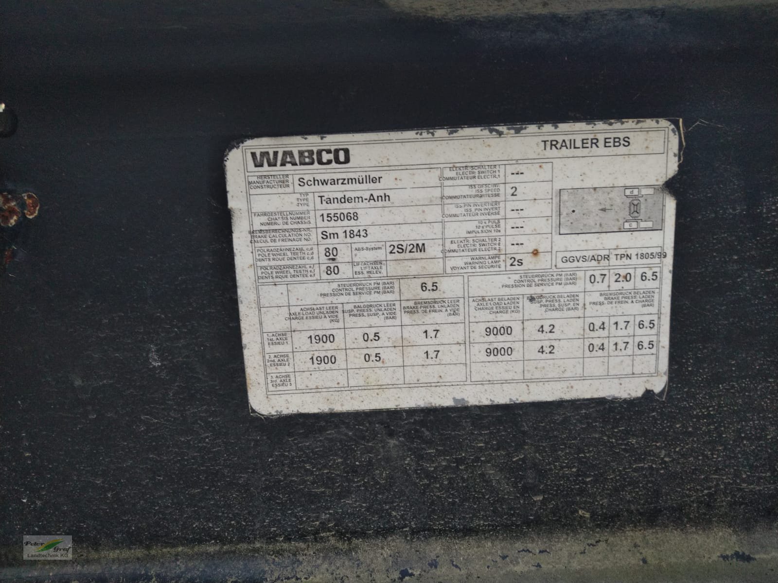 Anhänger tipa Schwarzmüller Wechselfahrgestell T-2 Tandem, Gebrauchtmaschine u Pegnitz-Bronn (Slika 15)