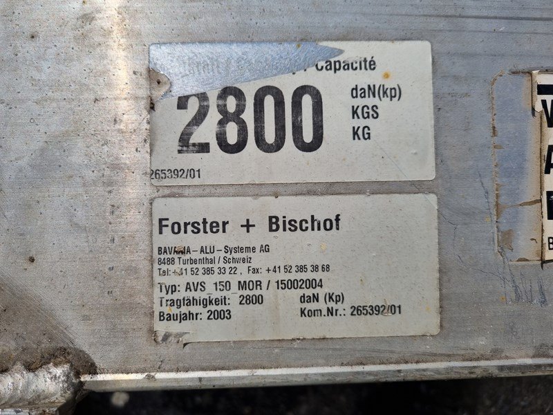 Anhänger typu Sonstige 2.8 t Verladerampen, Gebrauchtmaschine w Chur (Zdjęcie 3)