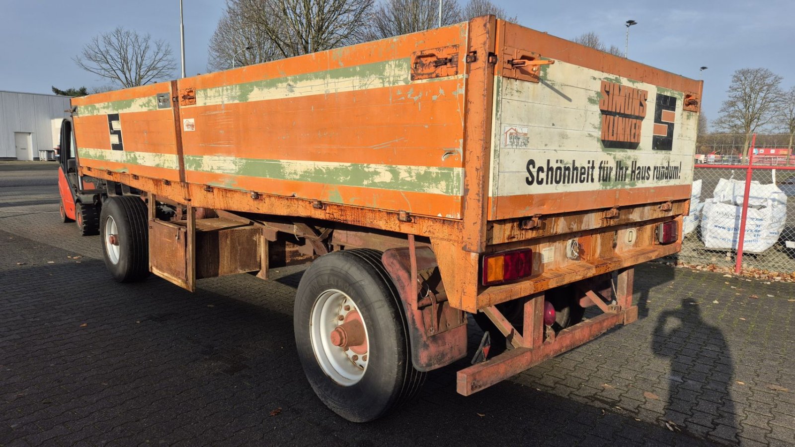 Anhänger des Typs Sonstige Aanhanger plattewagen Landbouwwagen balenwagen kar, Gebrauchtmaschine in Schoonebeek (Bild 4)