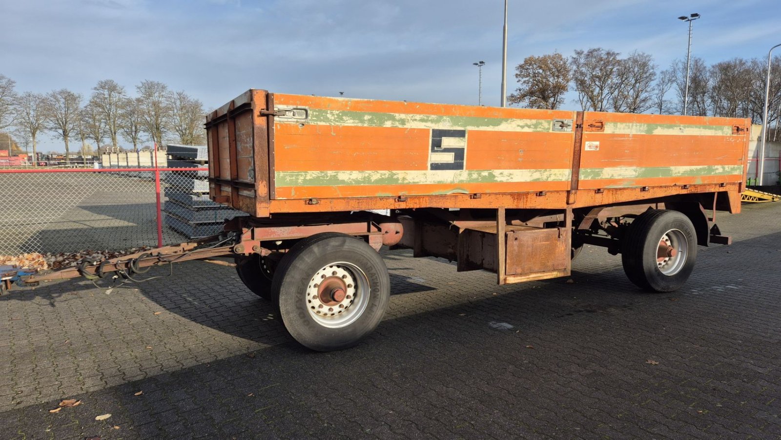 Anhänger des Typs Sonstige Aanhanger plattewagen Landbouwwagen balenwagen kar, Gebrauchtmaschine in Schoonebeek (Bild 1)