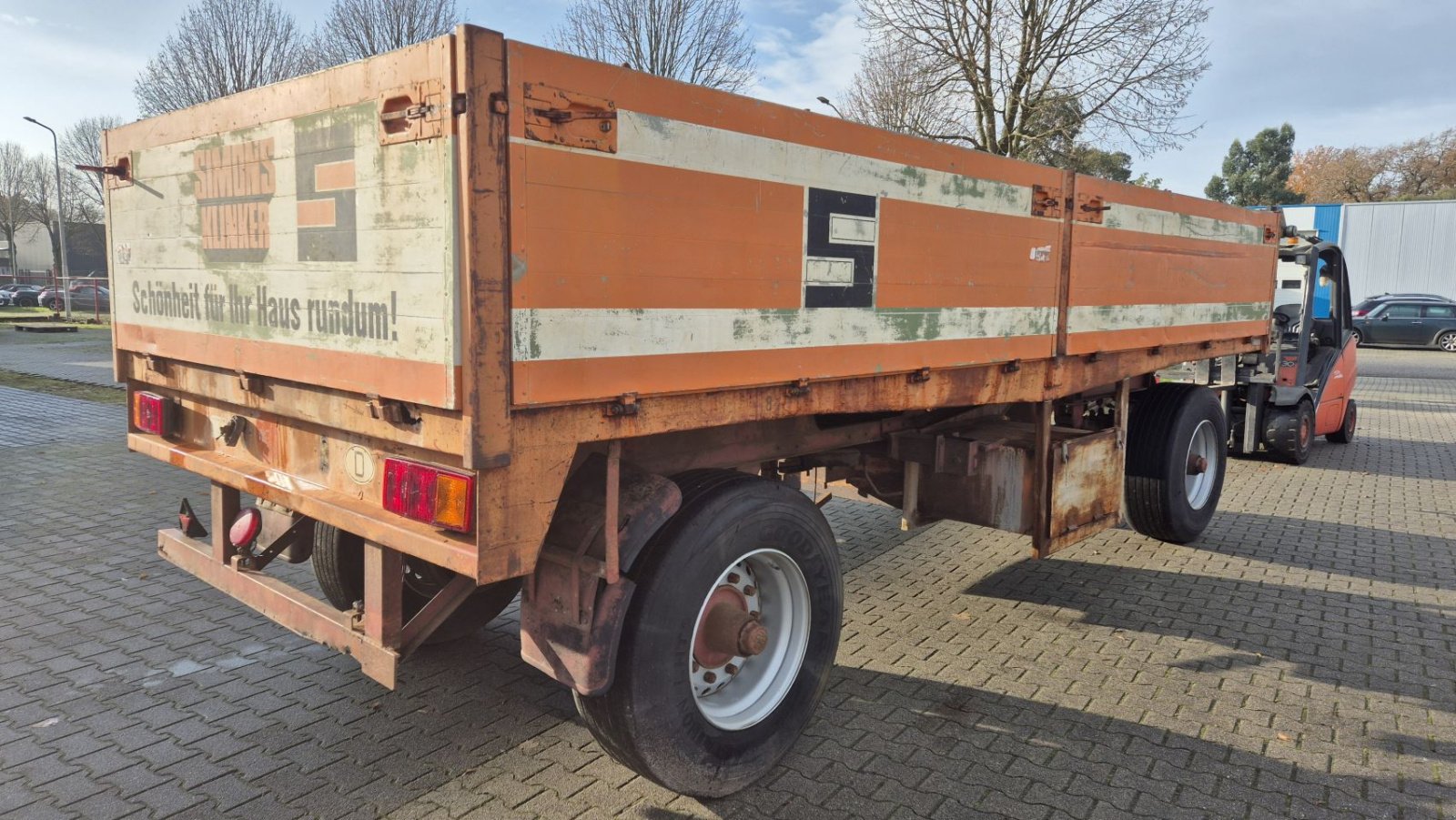 Anhänger des Typs Sonstige Aanhanger plattewagen Landbouwwagen balenwagen kar, Gebrauchtmaschine in Schoonebeek (Bild 3)