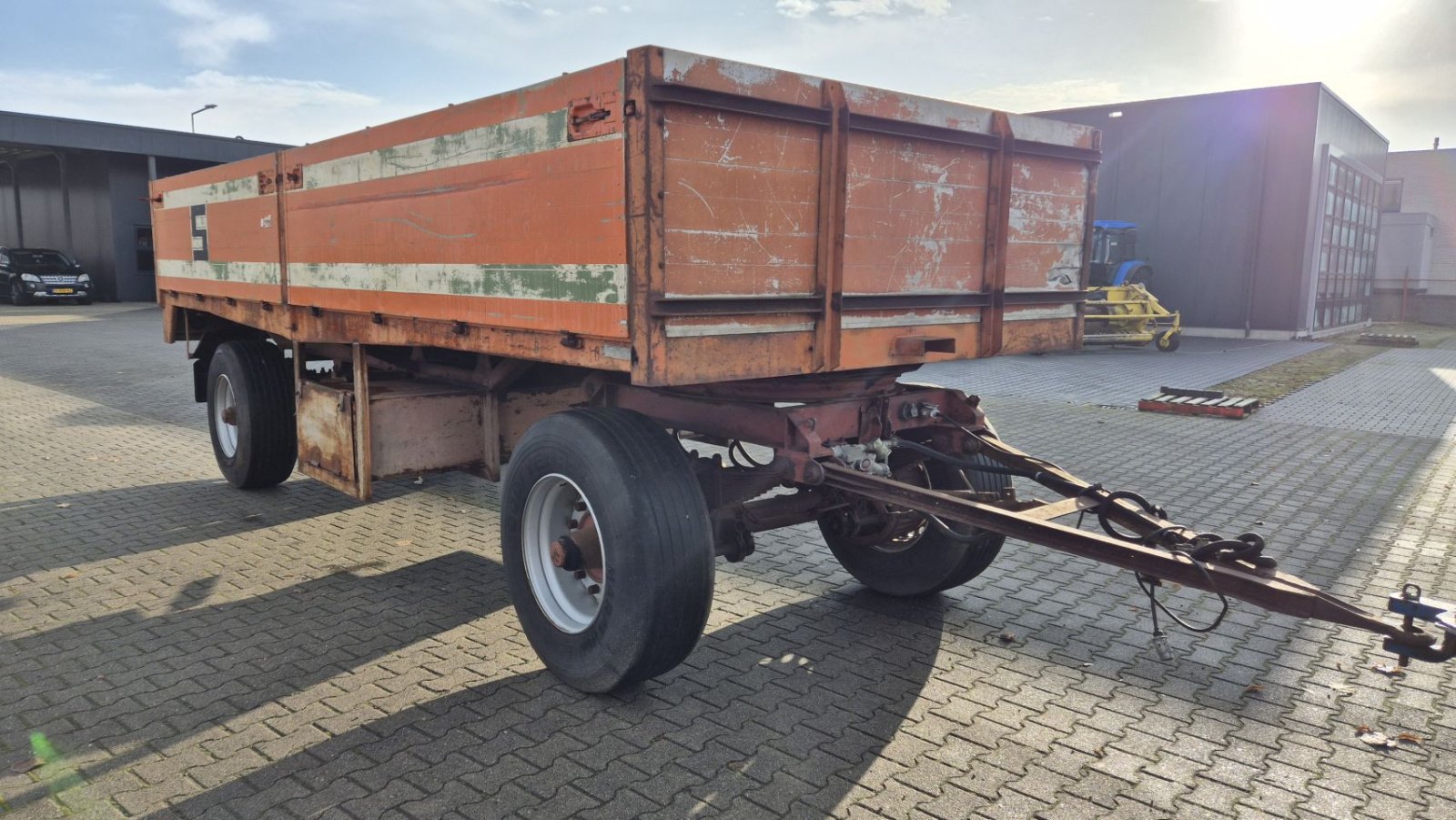Anhänger des Typs Sonstige Aanhanger plattewagen Landbouwwagen balenwagen kar, Gebrauchtmaschine in Schoonebeek (Bild 2)