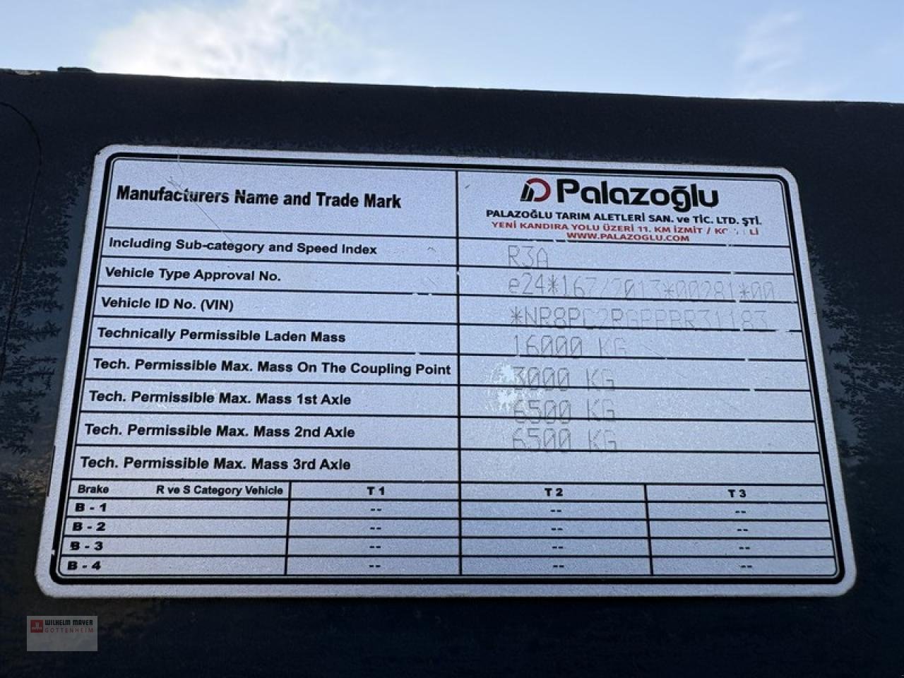 Anhänger vrste Sonstige PALAZOGLU, Gebrauchtmaschine v Gottenheim (Slika 7)