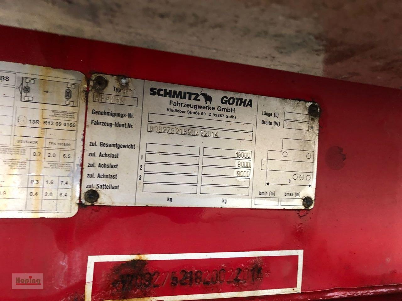 Anhänger типа Sonstige Schmitz Gotha AFPR18, Gebrauchtmaschine в Bakum (Фотография 16)