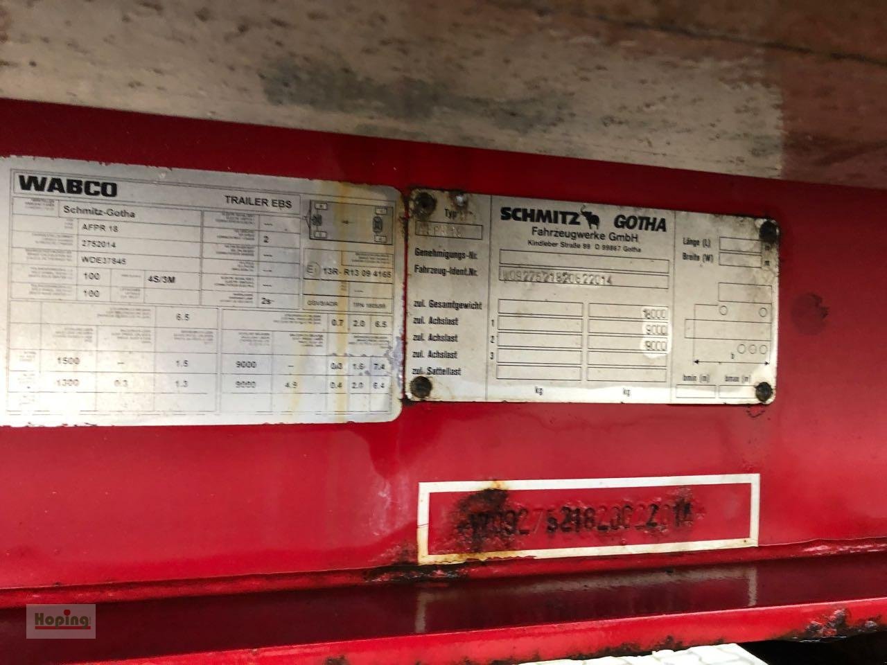 Anhänger of the type Sonstige Schmitz Gotha AFPR18, Gebrauchtmaschine in Bakum (Picture 17)