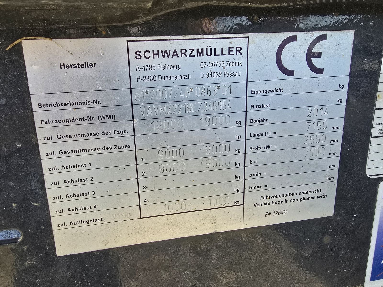 Anhänger tipa Sonstige Schwarzmüller, Gebrauchtmaschine u Gabersdorf (Slika 7)