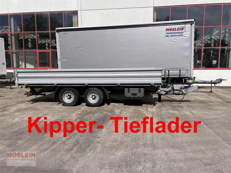 Anhänger типа Sonstige TK Tandemkipper- Tieflader, 5.53 m LadeflächeWeni, Gebrauchtmaschine в Schwebheim (Фотография 1)