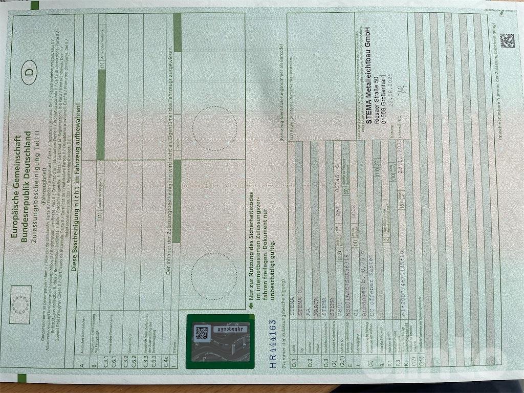 Anhänger tipa Stema STL 7.5-20-10.1B, Gebrauchtmaschine u Düsseldorf (Slika 6)