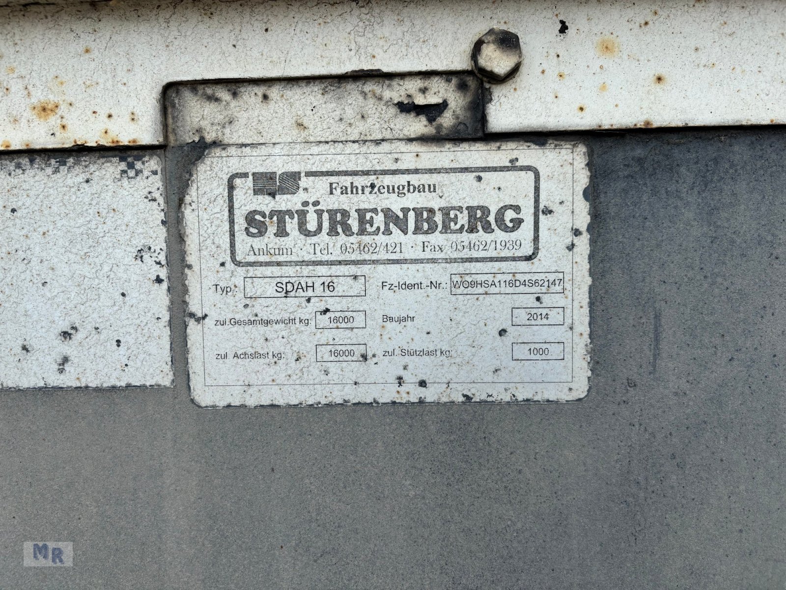 Anhänger tipa Stuerenberg SDAH 16 Interne Nr. 2147, Gebrauchtmaschine u Greven (Slika 10)