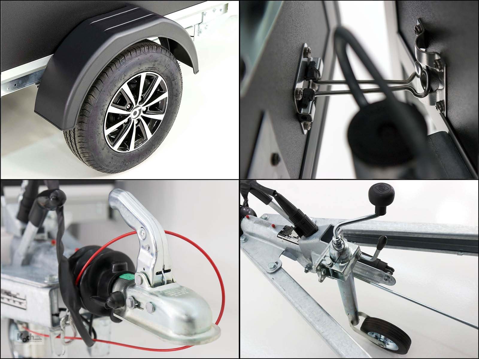 Anhänger typu Variant Kofferanhänger Black Edition 148x258cm H:157 1,35t (Ko15411911So), Neumaschine v Winsen (Luhe) (Obrázek 11)