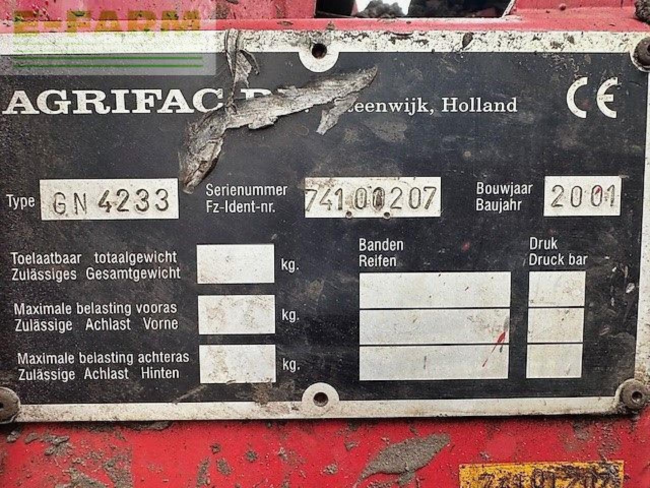 Anhängespritze of the type Agrifac gn4200 getrokken spuit 33m, Gebrauchtmaschine in gg VEGHEL (Picture 8)