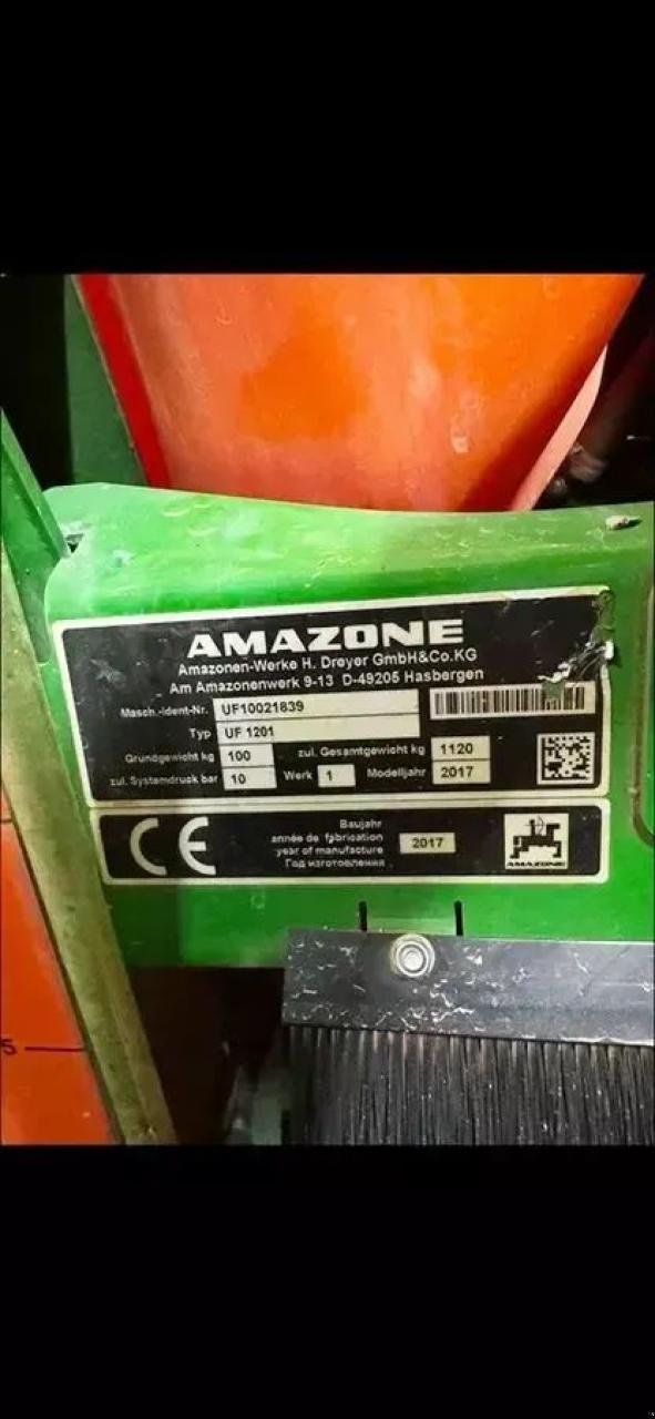 Anhängespritze del tipo Amazone uf 1201 feldspritze, Gebrauchtmaschine en SANKT MARIENKIRCHEN BEI SCHÄRDING (Imagen 5)