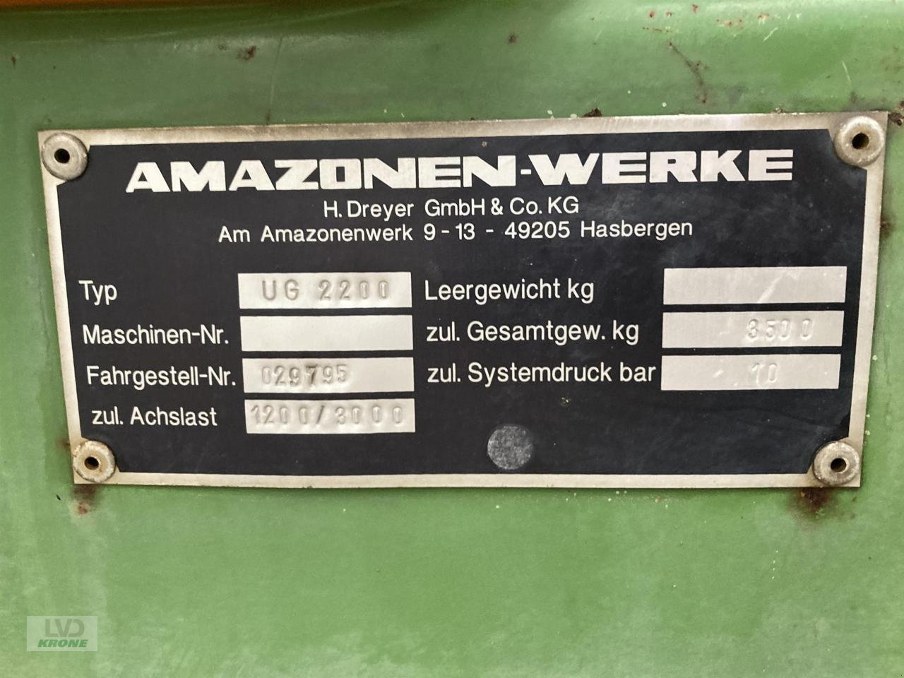 Anhängespritze typu Amazone UG 2200, Gebrauchtmaschine w Spelle (Zdjęcie 12)