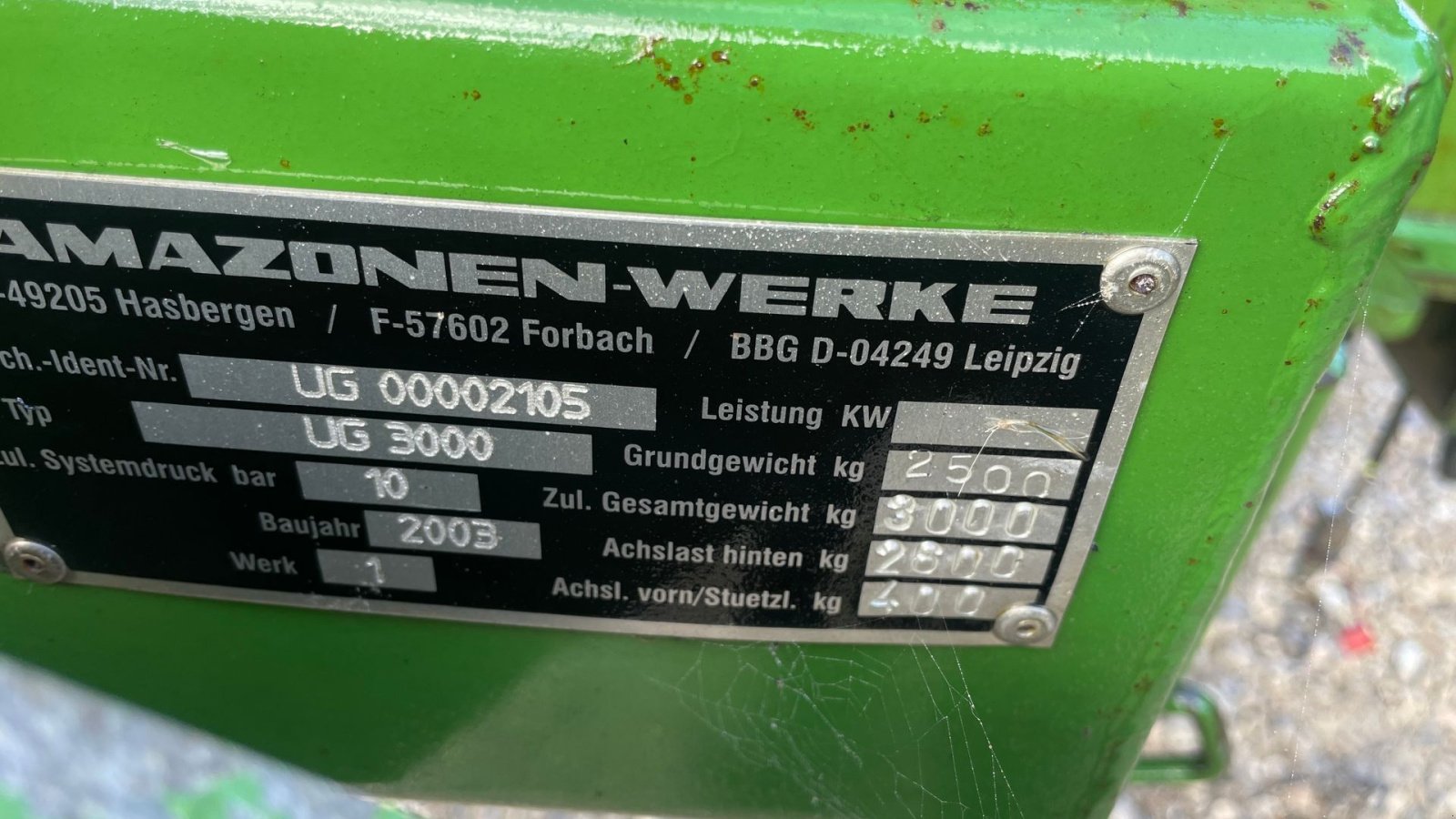 Anhängespritze of the type Amazone UG 3000 Nova NYSYNET, Gebrauchtmaschine in Ribe (Picture 7)