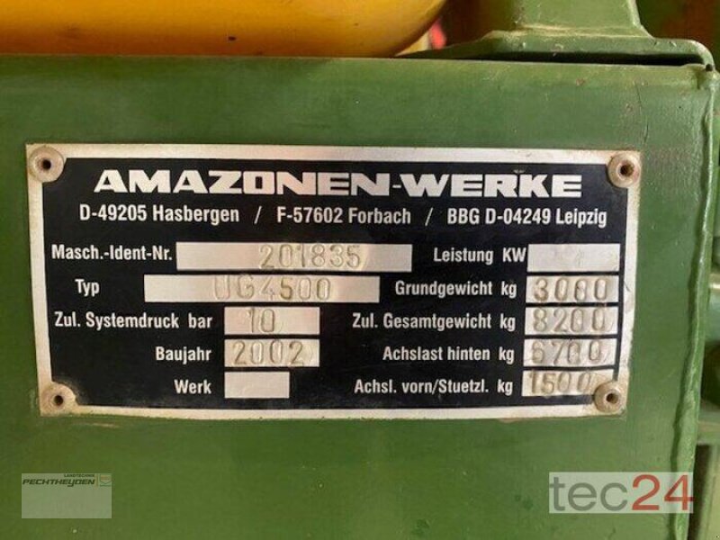 Anhängespritze typu Amazone UG 4500, Gebrauchtmaschine v Wegberg (Obrázek 5)