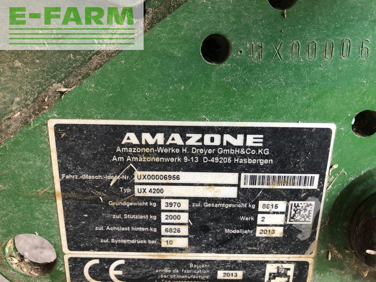 Anhängespritze tip Amazone ux 4200 super, Gebrauchtmaschine in CHAUVONCOURT (Poză 7)