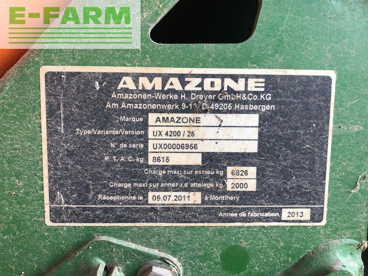 Anhängespritze typu Amazone ux 4200 super, Gebrauchtmaschine v CHAUVONCOURT (Obrázek 8)
