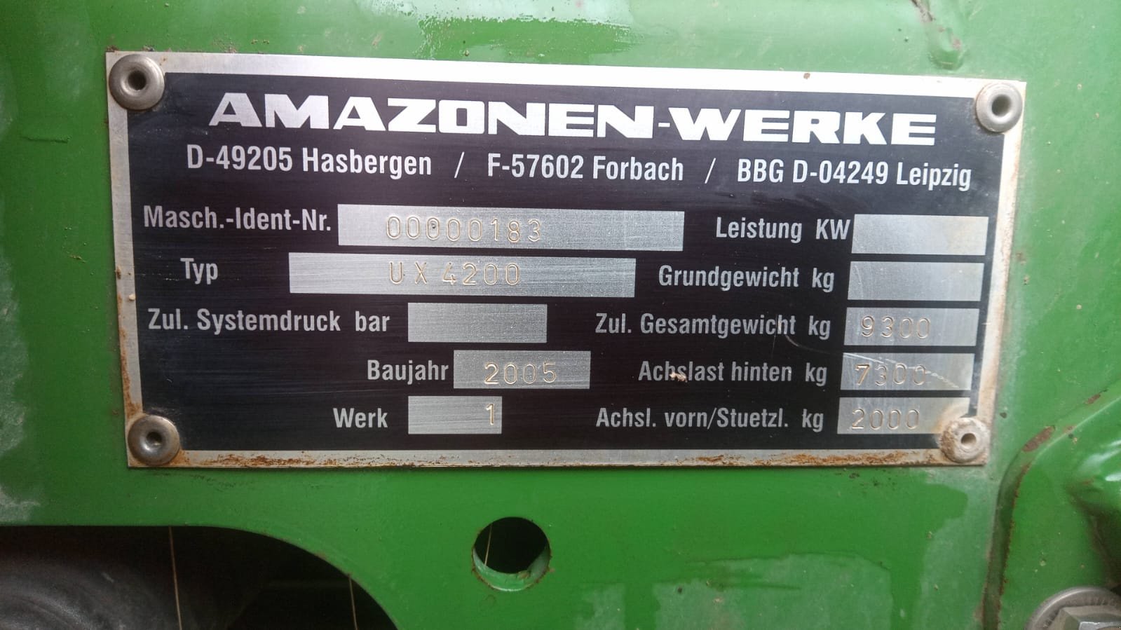 Anhängespritze des Typs Amazone UX 4200, Gebrauchtmaschine in Dannstadt-Schauernheim (Bild 3)