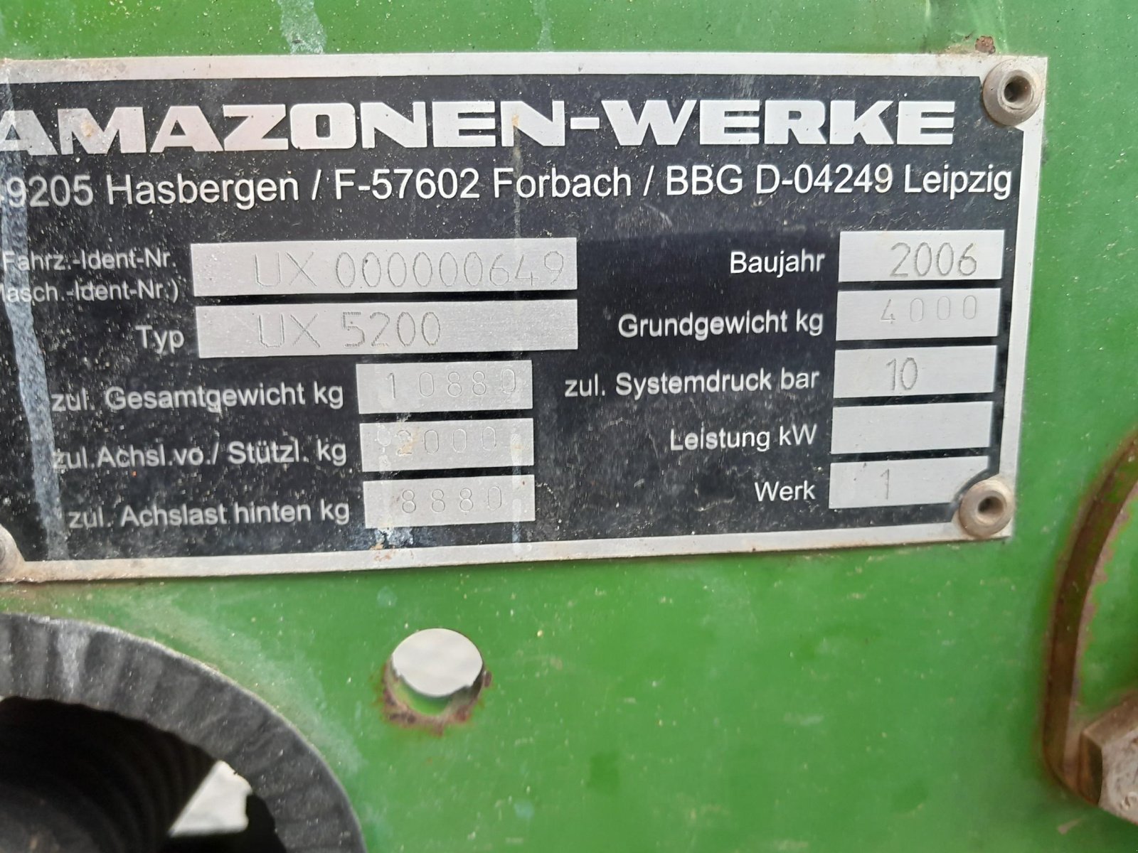 Anhängespritze typu Amazone UX 5200 36M, Gebrauchtmaschine v Thisted (Obrázek 10)