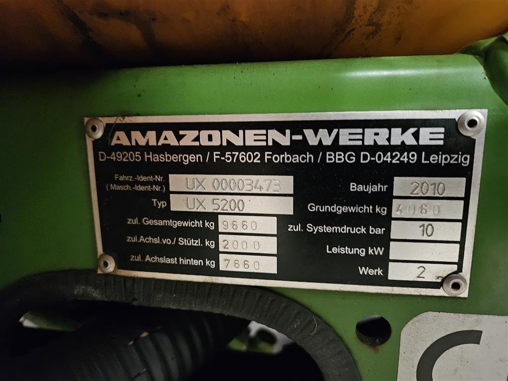 Anhängespritze типа Amazone UX 5200 Super, Gebrauchtmaschine в Nykøbing Falster (Фотография 8)