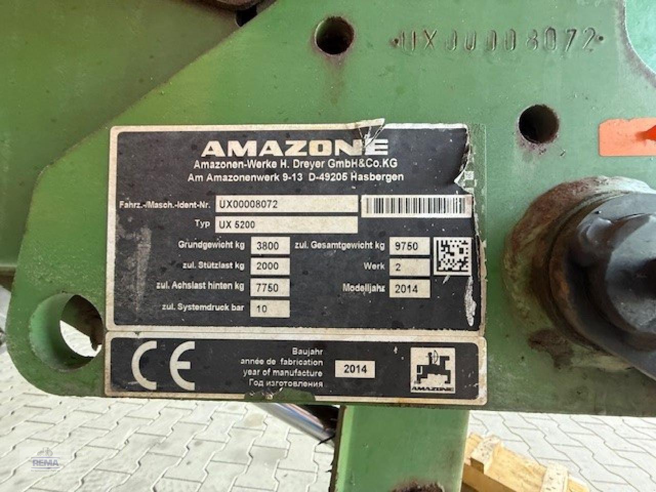 Anhängespritze des Typs Amazone UX 5200 Super, Gebrauchtmaschine in Belzig-Schwanebeck (Bild 4)