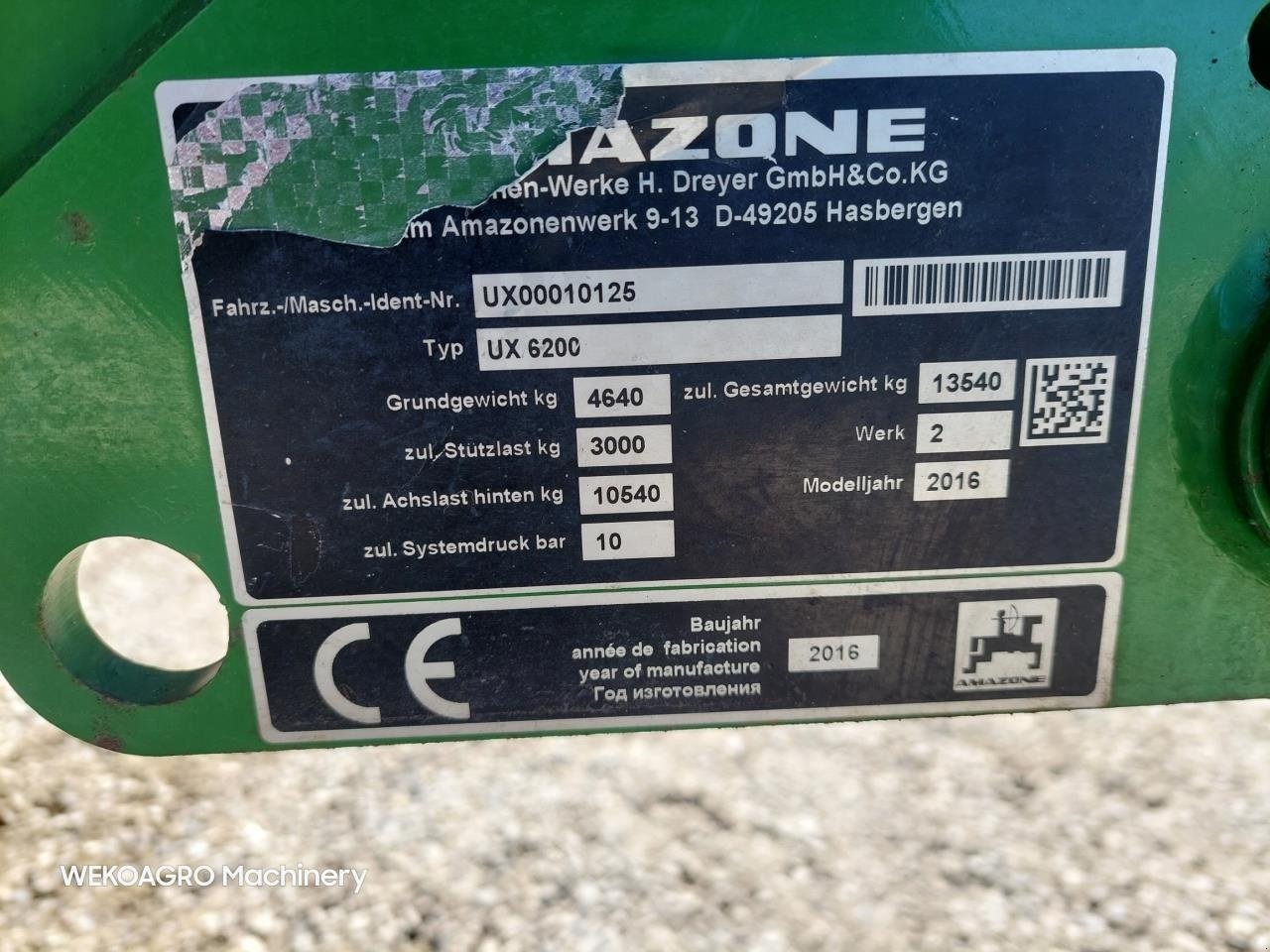 Anhängespritze типа Amazone UX 6200 SUPER - 36-30-24m, Gebrauchtmaschine в Hammel (Фотография 16)