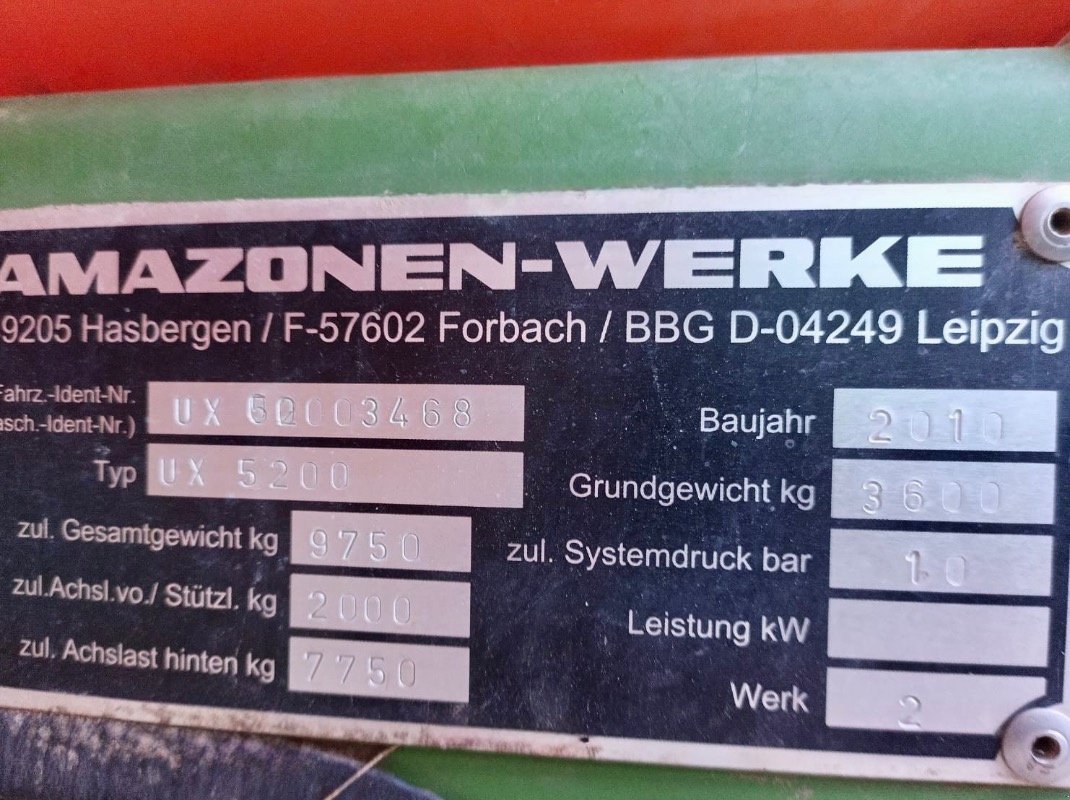 Anhängespritze of the type Amazone UX5200 - 18m/24m, Gebrauchtmaschine in Liebenwalde (Picture 8)