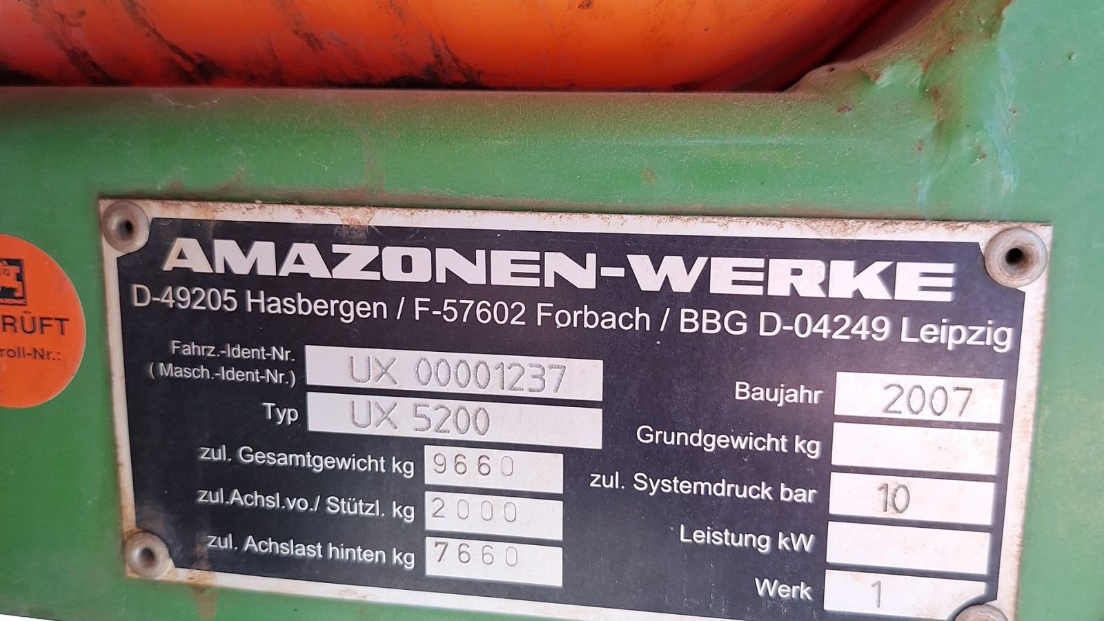 Anhängespritze of the type Amazone UX5200 36M, Gebrauchtmaschine in Maribo (Picture 9)