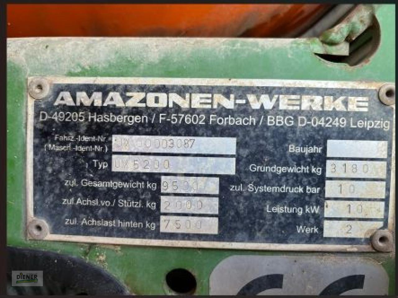 Anhängespritze a típus Amazone UX5200, Gebrauchtmaschine ekkor: Buggingen (Kép 12)