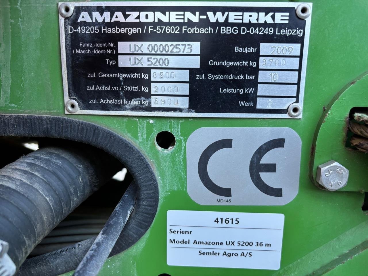 Anhängespritze typu Amazone UX6200, Gebrauchtmaschine v Bramming (Obrázek 5)
