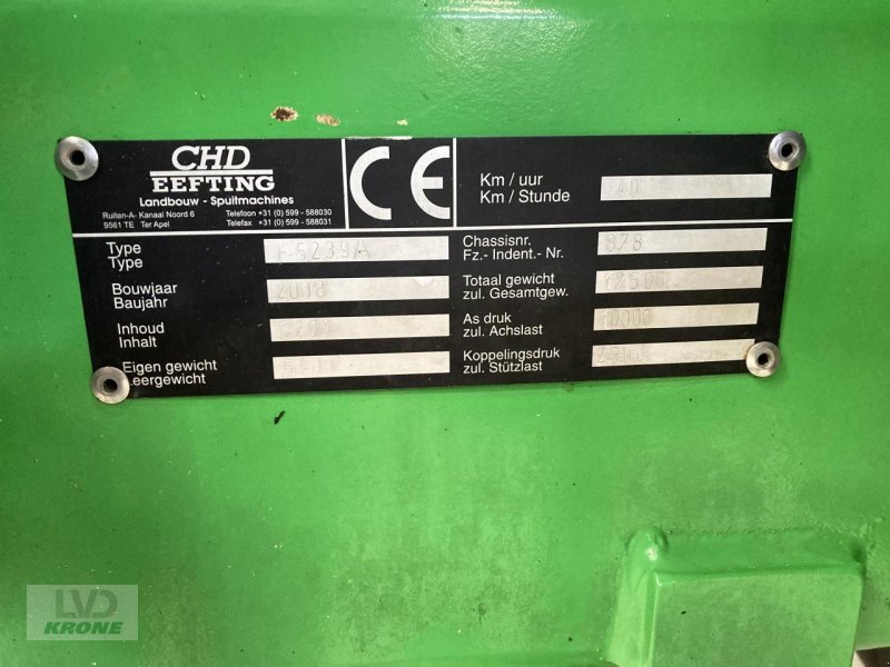 Anhängespritze of the type CHD F 5239 A, Gebrauchtmaschine in Spelle (Picture 3)