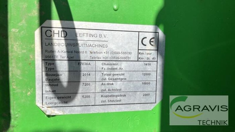 Anhängespritze del tipo CHD F 7036 A, Gebrauchtmaschine en Melle-Wellingholzhausen (Imagen 13)