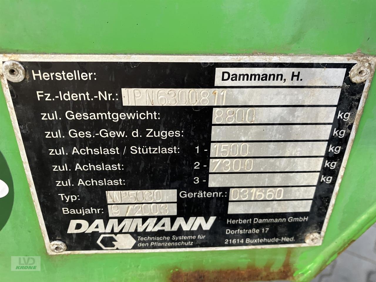 Anhängespritze a típus Dammann ANP 5030, Gebrauchtmaschine ekkor: Spelle (Kép 12)