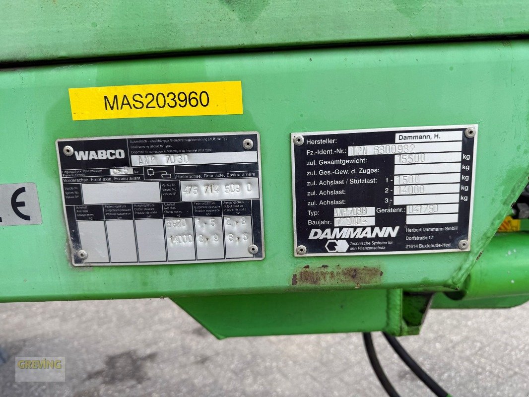 Anhängespritze of the type Dammann ANP 7030, Gebrauchtmaschine in Ahaus (Picture 20)