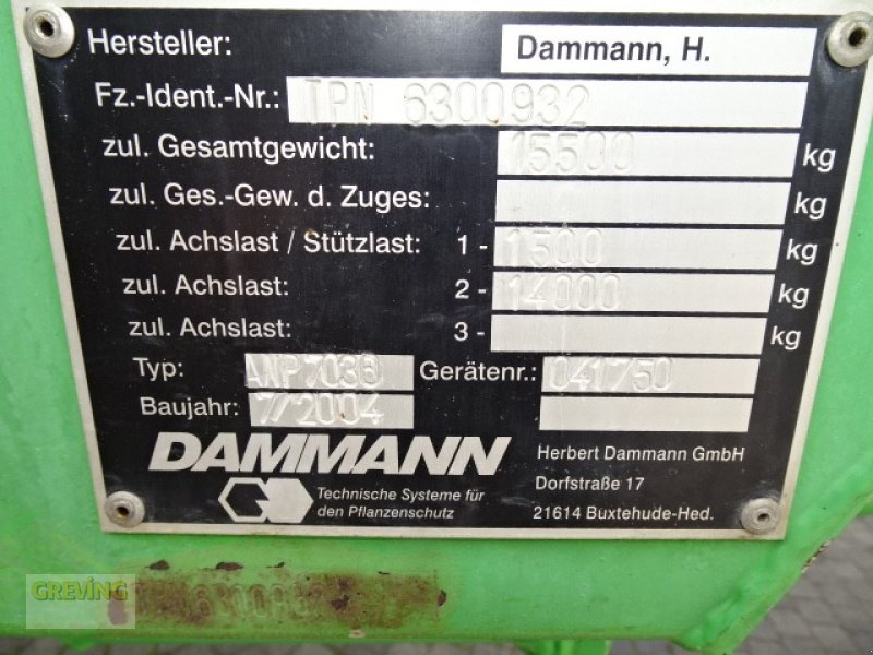 Anhängespritze типа Dammann ANP 7030, Gebrauchtmaschine в Greven (Фотография 28)