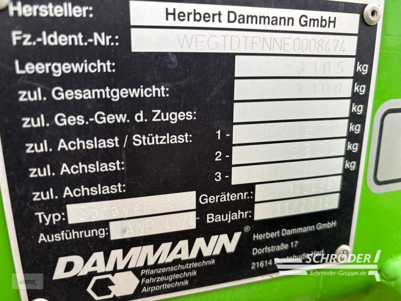 Anhängespritze typu Dammann LAND CRUISER ANP 4024, Gebrauchtmaschine v Langenweddingen (Obrázek 11)