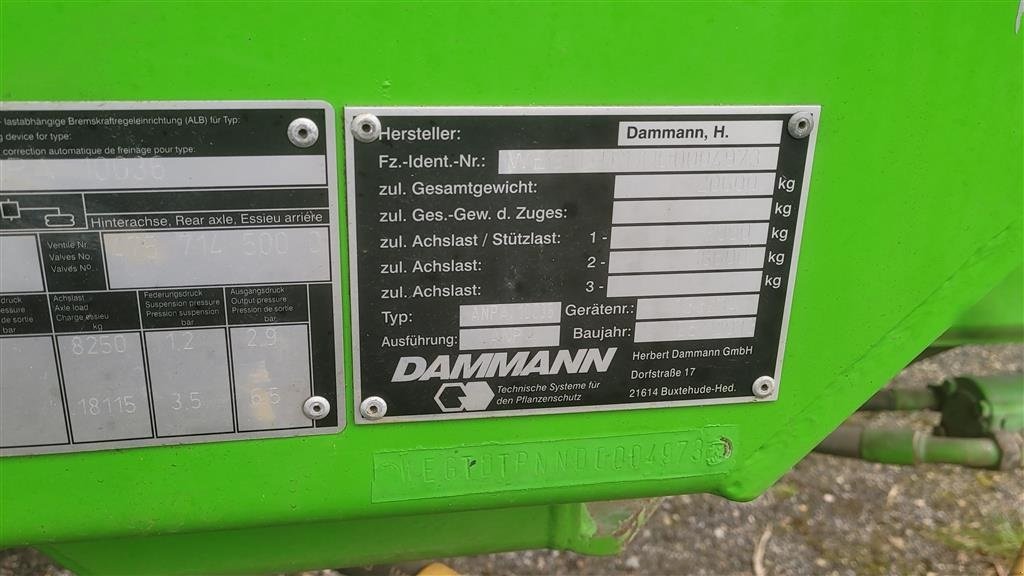 Anhängespritze a típus Dammann Profi 12036 DAS Doppelttanksystem, Gebrauchtmaschine ekkor: Assens (Kép 4)