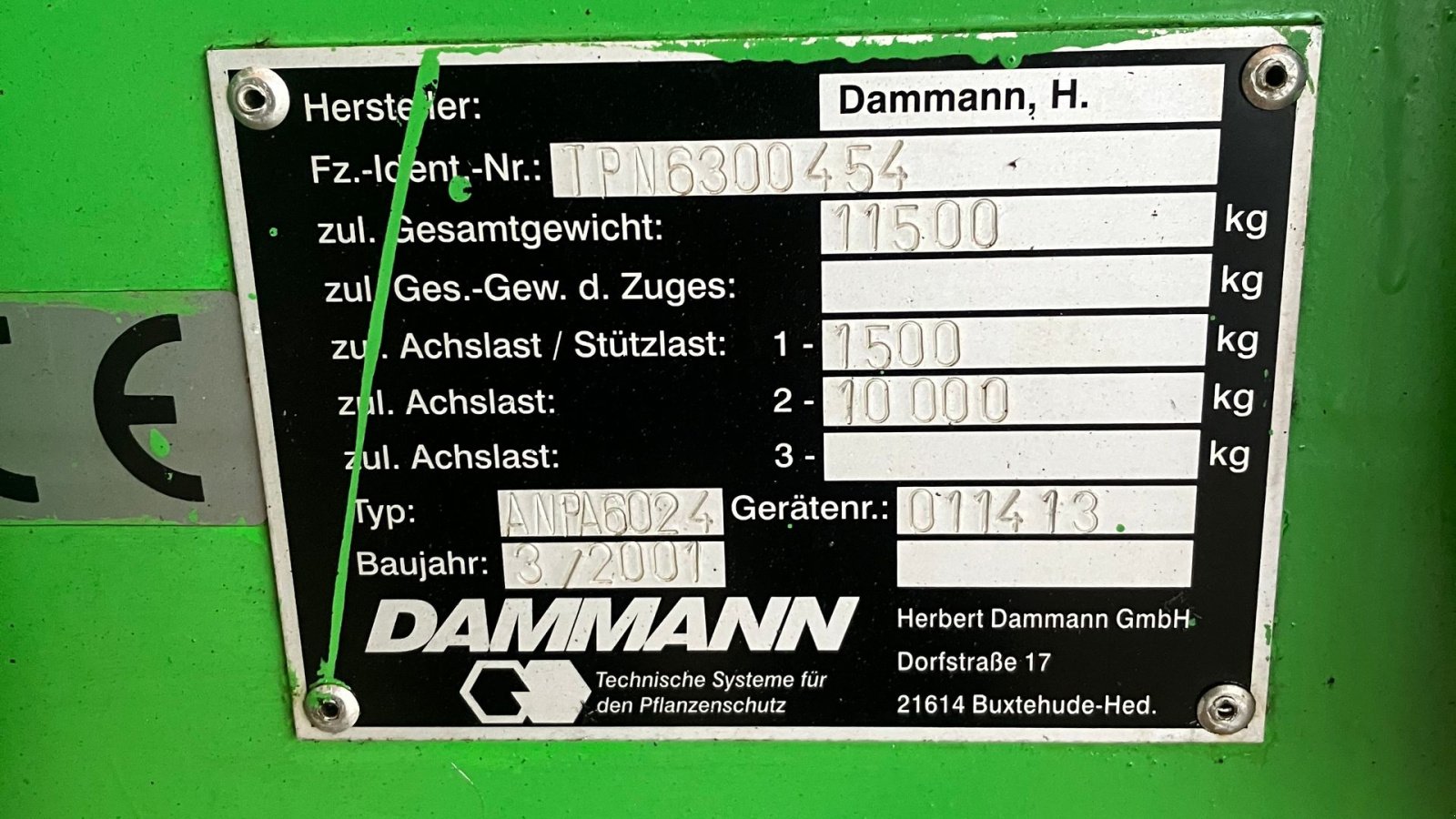 Anhängespritze of the type Dammann Profi 6024, Gebrauchtmaschine in Bredsten (Picture 3)