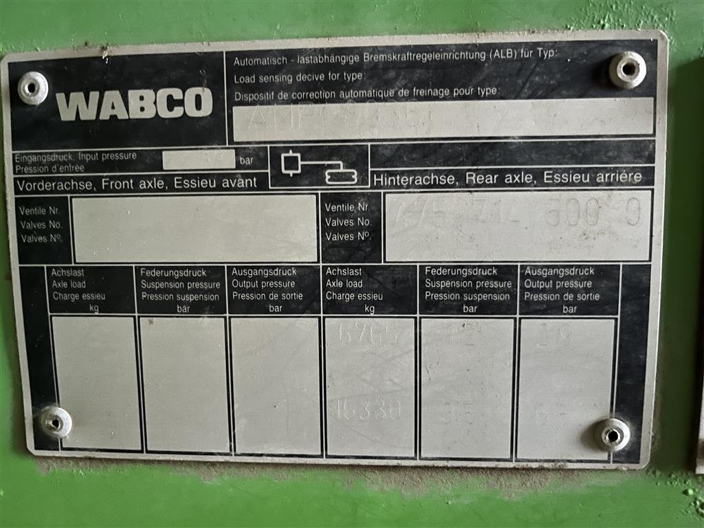 Anhängespritze Türe ait Dammann Profi 8036, Gebrauchtmaschine içinde Sakskøbing (resim 9)